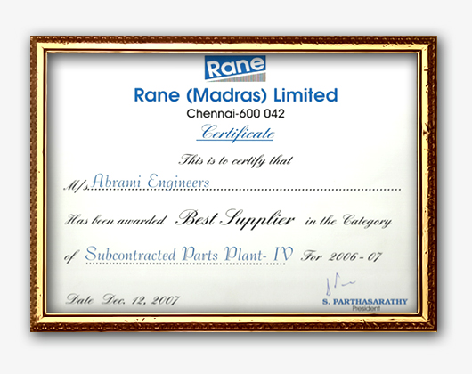 Best Supplier award