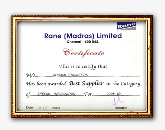 Best Supplier award