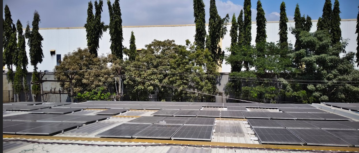 Rooftop solar plant